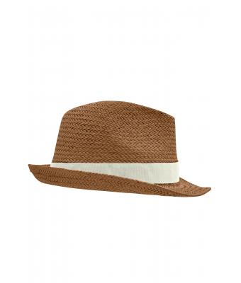 Unisexe Chapeau urbain Nougat/blanc-cassé 8294
