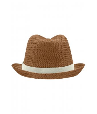 Unisexe Chapeau urbain Nougat/blanc-cassé 8294