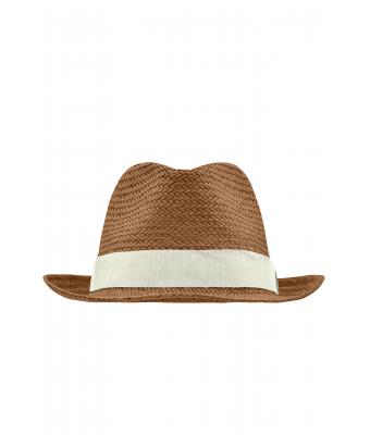 Unisexe Chapeau urbain Nougat/blanc-cassé 8294