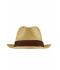 Unisexe Chapeau urbain Paille/marron 8294