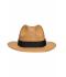 Unisex Traveller Hat Caramel/zwart 8296