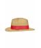 Unisex Traveller Hat Straw/red 8296