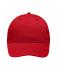 Unisexe Casquette de travail 6 panneaux - STRONG - Rouge 8327