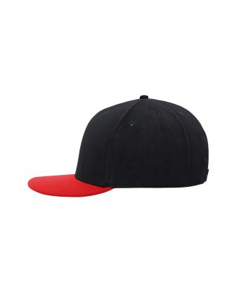 Unisex 6 Panel Pro Cap Style Black/red 8359