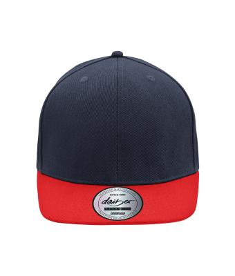 Unisex 6 Panel Pro Cap Style Navy/rood 8359