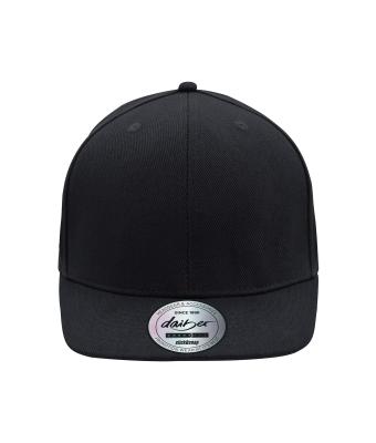 Unisex 6 Panel Pro Cap Style Zwart/zwart 8359