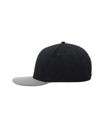 Unisex 6 Panel Pro Cap Style Zwart/grijs 8359