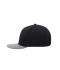 Unisex 6 Panel Pro Cap Style Zwart/grijs 8359