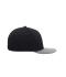 Unisex 6 Panel Pro Cap Style Zwart/grijs 8359