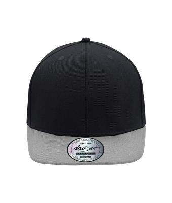 Unisex 6 Panel Pro Cap Style Zwart/grijs 8359