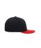 Unisex 6 Panel Pro Cap Style Zwart/rood 8359