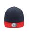 Unisex 6 Panel Pro Cap Style Navy/rood 8359