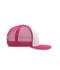 Unisexe Casquette filet Pro, 6 panneaux Blanc/magenta 8360