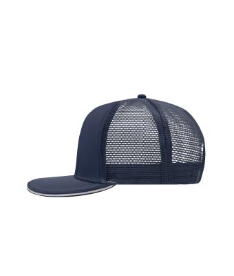 Unisexe Casquette filet Pro, 6 panneaux Marine/blanc 8360