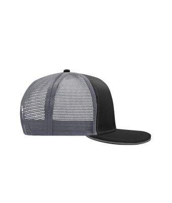Unisex Pro Cap Mesh 6 Panel Black/charcoal 8360