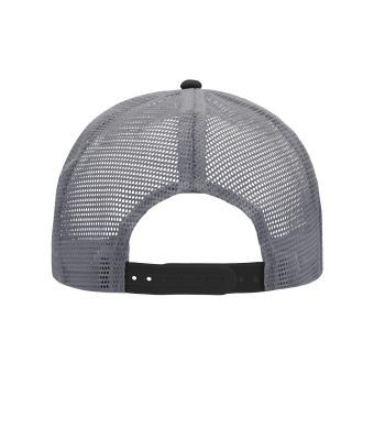 Unisex Pro Cap Mesh 6 Panel Black/charcoal 8360