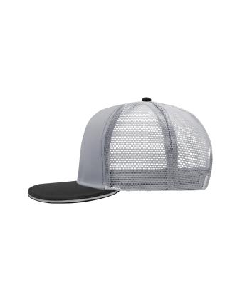 Unisex Pro Cap Mesh 6 Panel Light-grey/black 8360