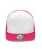 Unisex Pro Cap Mesh 6 Panel White/magenta 8360