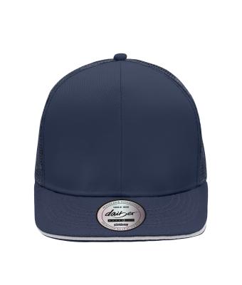 Unisex Pro Cap Mesh 6 Panel Navy/white 8360