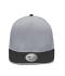 Unisex Pro Cap Mesh 6 Panel Lichtgrijs/zwart 8360