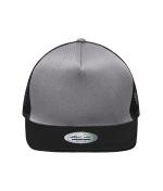 Unisex Pro Cap Mesh 5 Panel Grey/black 8361