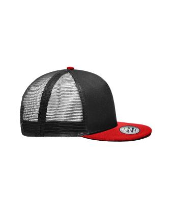 Unisex Pro Cap Mesh 5 Panel Black/red 8361