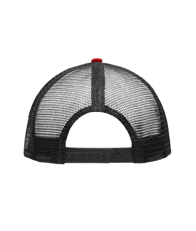 Unisex Pro Cap Mesh 5 Panel Black/red 8361