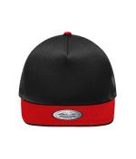 Unisex Pro Cap Mesh 5 Panel Black/red 8361