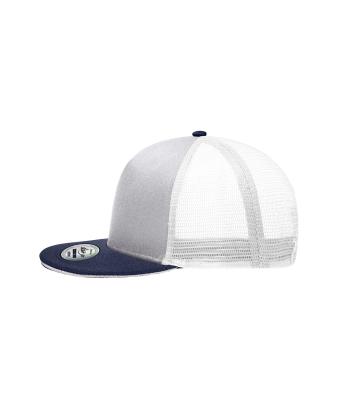 Unisex Pro Cap Mesh 5 Panel Light-grey/navy 8361