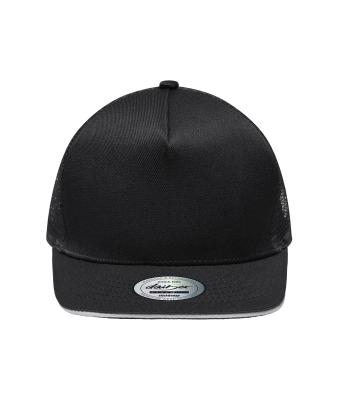 Unisex Pro Cap Mesh 5 Panel Black/light-grey 8361