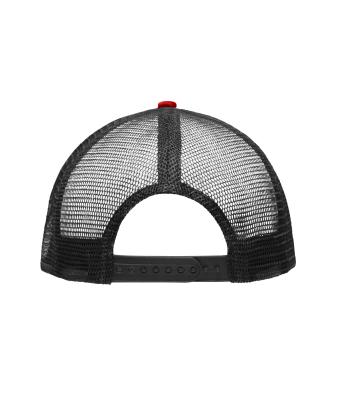 Unisex Pro Cap Mesh 5 Panel Black/red 8361