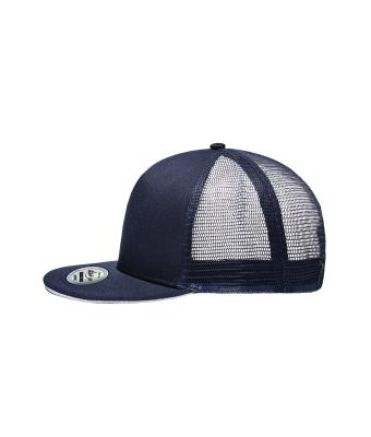 Unisex Pro Cap Mesh 5 Panel Navy/white 8361