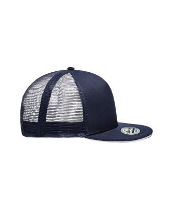 Unisex Pro Cap Mesh 5 Panel Navy/white 8361