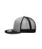 Unisex Pro Cap Mesh 5 Panel Grijs/zwart 8361