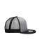 Unisex Pro Cap Mesh 5 Panel Grijs/zwart 8361
