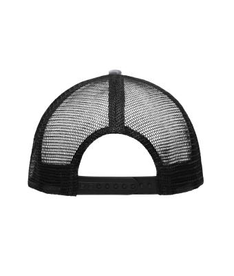 Unisex Pro Cap Mesh 5 Panel Grijs/zwart 8361