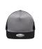 Unisex Pro Cap Mesh 5 Panel Grijs/zwart 8361