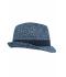 Unisex Melange Hat Navy-melange 8460