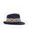 Unisex Flexible Hat Navy/straw 8548