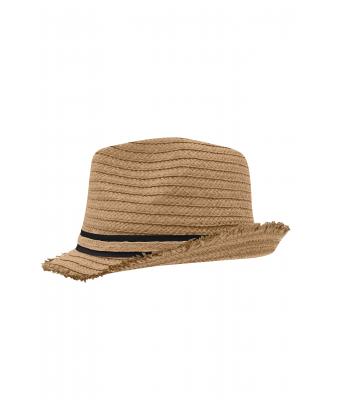Unisexe Chapeau d'été Caramel/noir 8549