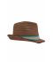 Unisexe Chapeau d'été Nougat/turquoise 8549