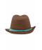 Unisexe Chapeau d'été Nougat/turquoise 8549