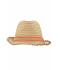 Unisexe Chapeau d'été Paille/orange 8549