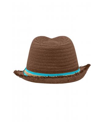 Unisex Trendy Summer Hat Nougat/turquoise 8549