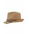 Unisex Trendy Summer Hat Caramel/zwart 8549