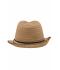 Unisex Trendy Summer Hat Caramel/zwart 8549