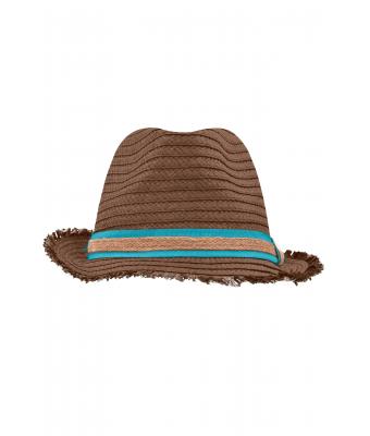 Unisex Trendy Summer Hat Nougat/turquoise 8549