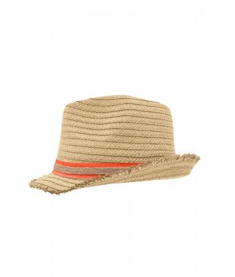 Unisex Trendy Summer Hat Stro/oranje 8549