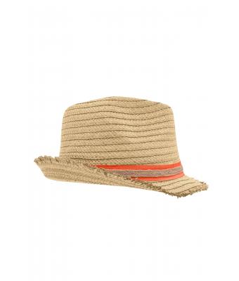 Unisex Trendy Summer Hat Stro/oranje 8549
