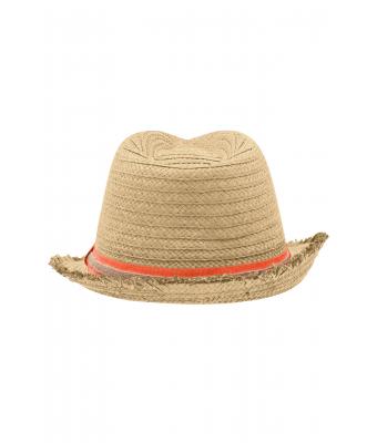 Unisex Trendy Summer Hat Stro/oranje 8549
